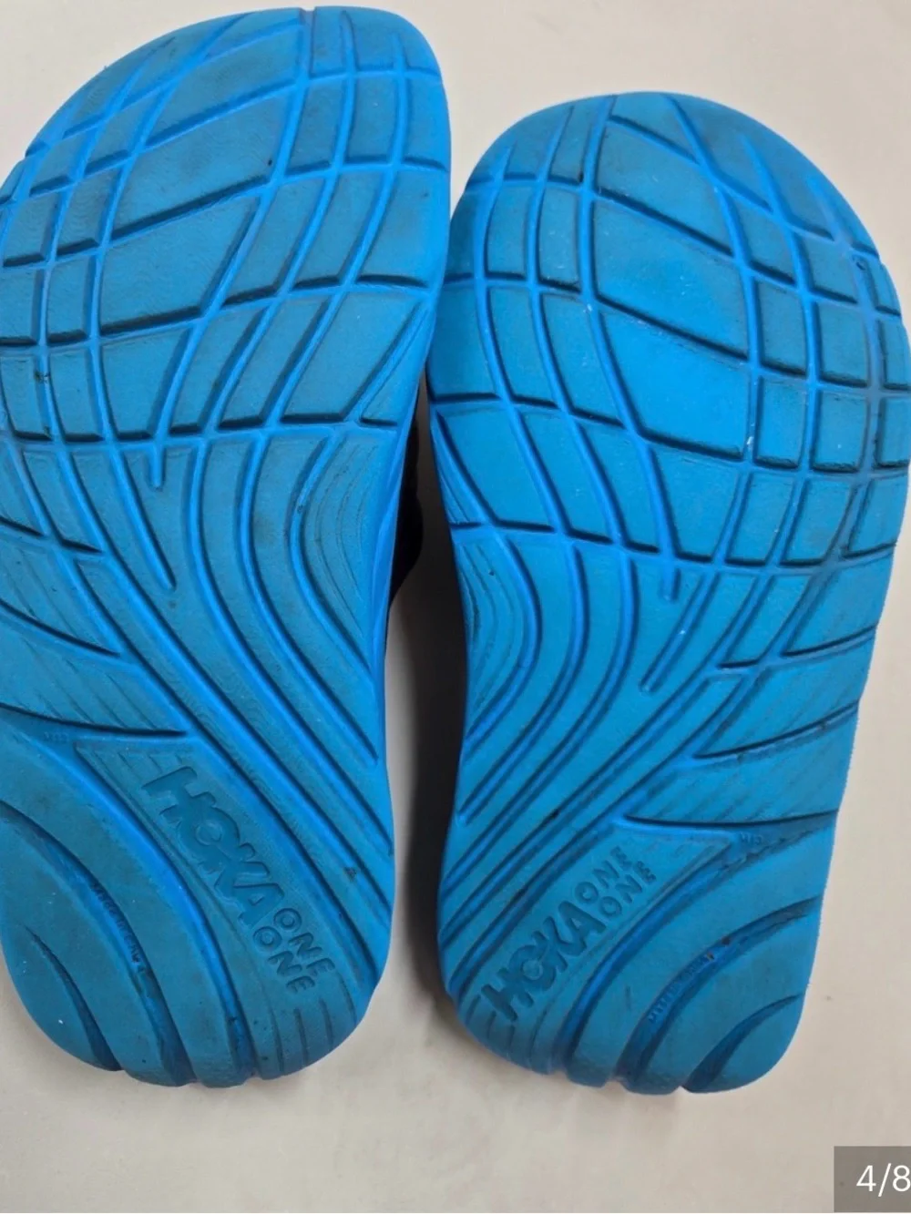 HOKA ONE Men’s One Ora Recovery Slide 2 Ebony/Dresden Blue Size 13